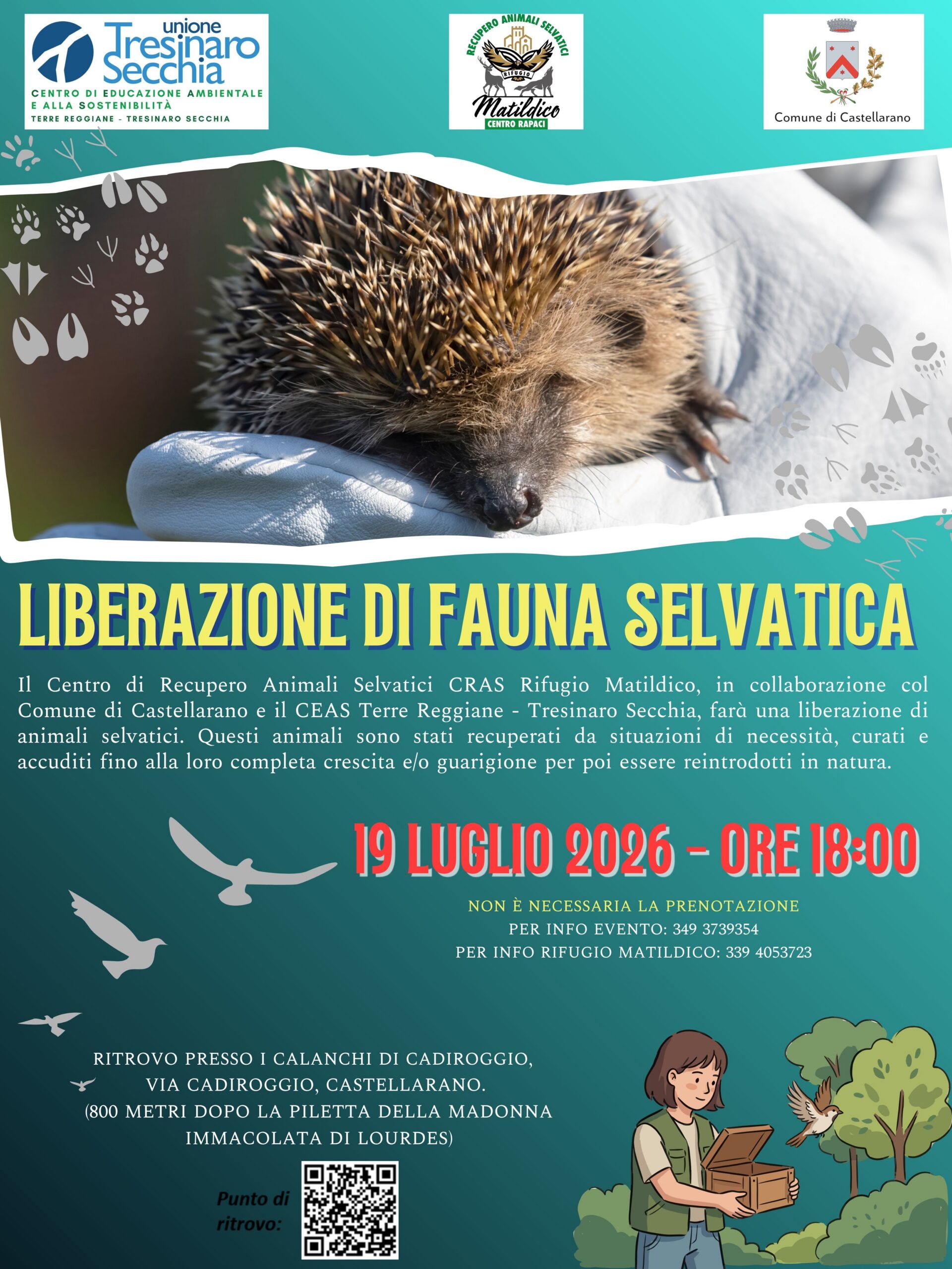 2026 07 19 - Liberazione fauna selvatica Castellarano