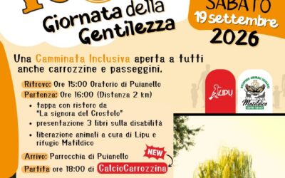 Liberazione durante la “Giornata della Gentilezza con FunRun” a Puianello